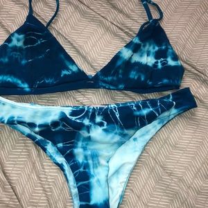Serendipity blue tie dye bikini
